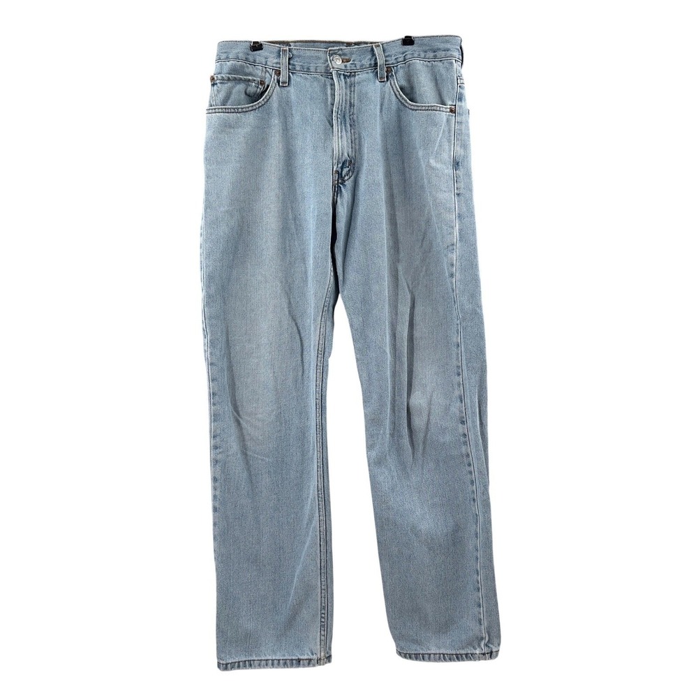 Vintage‎ 90s Levi's 550 Relaxed Fit Light Wash Jeans Red Tab 34x32